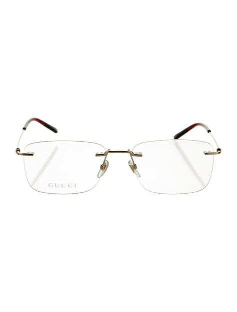 rimless gucci frames|Gucci optical frame.